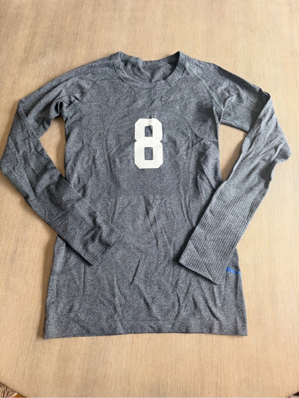 Lululemon Gray Athletic Long Sleeve Top surfside
